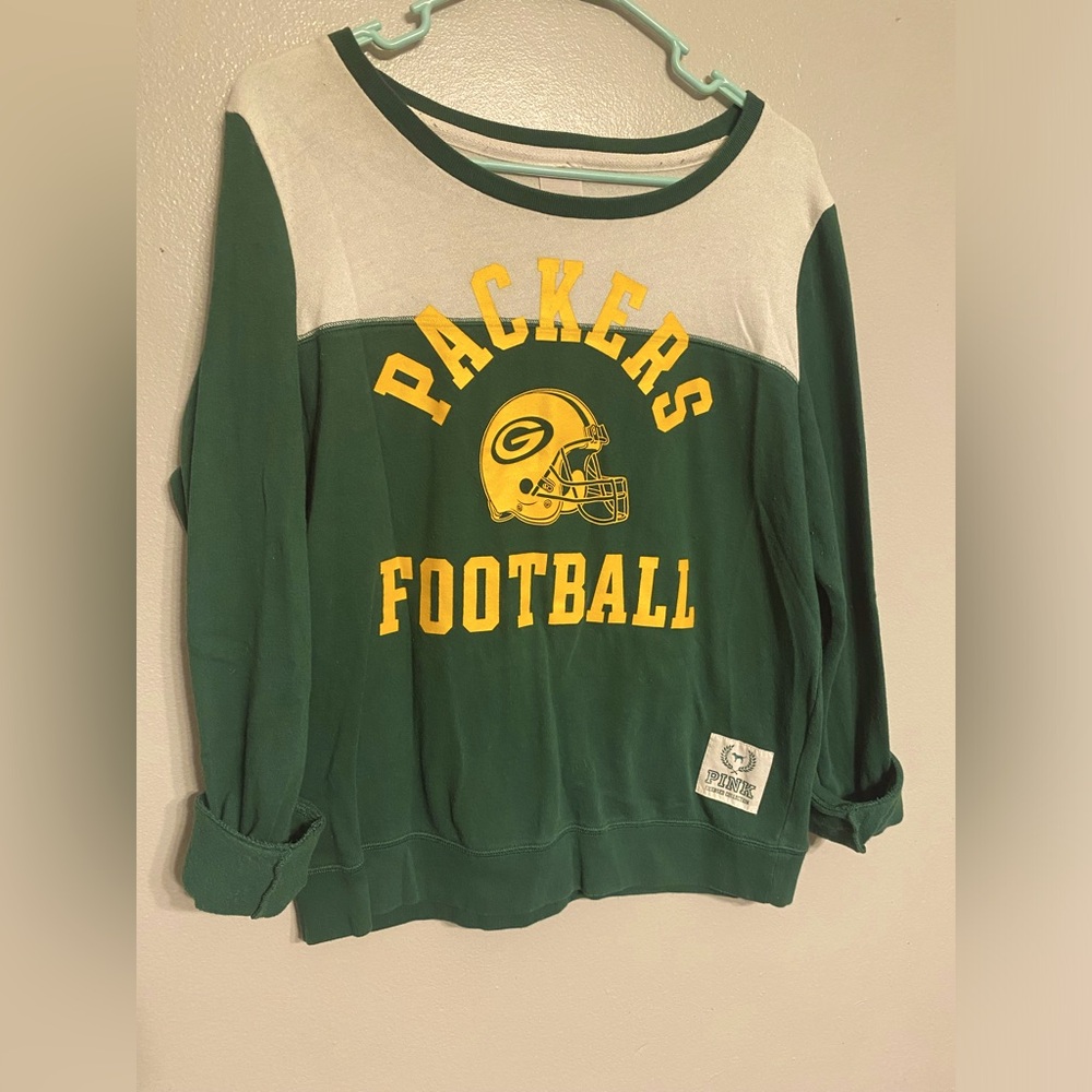 PINK Victoria’s Secret Green Bay Packers Pullover